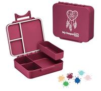 My Vesperbox LIV - Bento Box Kinder - Made in Germany - Model 2026 - Inastillable - Biobasis - Auslaufsicher & Unterteilt - BPA frei - extrem robust - Lunchbox - Brotdose mit Fächer - Jausenbox