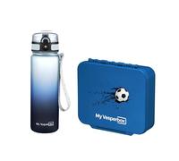 My Vesperbox Liv Set - Fiambrera y botella de 500 ml para niños - a prueba de fugas y libre de BPA - Fiambrera para la escuela y la guardería - Juego de caja bento - Fabricado en Alemania