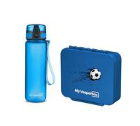 My Vesperbox Liv Set - Fiambrera y botella de 500 ml para niños - a prueba de fugas y libre de BPA - Fiambrera para la escuela y la guardería - Juego de caja bento - Fabricado en Alemania