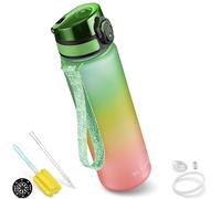 My Vesperbox Minny - Botella infantil a prueba de fugas, pajita, pajita, pajita, pajita, pajita, pajita, pajita, 500 ml, 750 ml, botella de agua ligera de Tritan, sin BPA, para jardín de infantes,