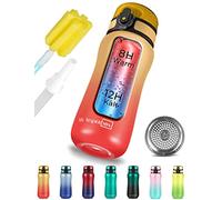 My Vesperbox Thermo Minny - Botella de acero inoxidable resistente al agua, con pajita o tamiz, 400 ml, 600 ml, botella de acero inoxidable resistente para niños y adultos, sin BPA