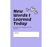 My Vocabulary Notebook: 6"x9" A simple and effective way to track new vocabulary as you learn