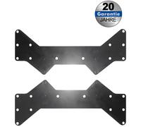 my wall H17CL - Juego de 2 adaptadores VESA, Placa VESA, Adaptado VESA 200 a VESA 400, Compatible con Soportes de TV, Placa adaptadora VESA, Universal, extensión de Soporte
