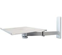 My Wall H20L - Soporte de pared para televisores de hasta 21"/53 cm (carga máxima 35 kg, se puede girar e inclinar), color plateado