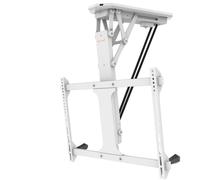 my wall HL 44 MWL Smart Home - Soporte de Techo para televisores de 32" a 70" (81-176 cm), hasta 35 kg, con Mando a Distancia, función Smart Home, motorizado, Color Blanco