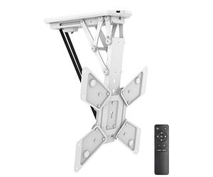 My Wall HL12WML Plegable, Motorizado Soporte de Techo para Televisores, 23 --55 Pulgadas (58 - 140 cm), hasta 30 kg, Color Blanco