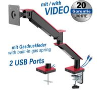 My wall hl25-1l - soporte de mesa con muelle de gas para pantallas pla