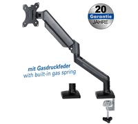 MYW HL57L - Soporte para monitor, 1 pantalla, 17'' - 32'', montaje en mesa
