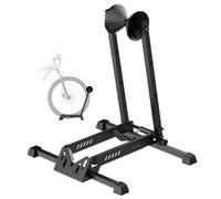 my wall HR16L - Soporte de pie plegable para bicicletas de 20 a 29 pulgadas, soporte para bicicleta de montaña, bicicleta de carretera y bicicleta eléctrica, estable, plegable, ajustable, para