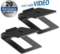 My wall hs33-1l - soporte para altavoces de sobremesa (2 unidades, con