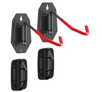 my wall Pack de 2 soportes de pared para bicicleta, orientables, hasta 90 mm de ancho de neumático, 30 kg por soporte, suspensión para bicicleta, ahorro de espacio, acero, soporte para bicicleta de