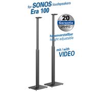 my wall SonosEra100 HS43WL - Soporte para Altavoces (2 Unidades, Altura Regulable, alineación de Sonido, desacoplamiento, Base SonosEra100)