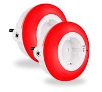 MY WAVE DZ Bombilla Roja para Dormir - Luz Roja Nocturna sin Flicker (Flicker Free) - Ideal Melatonina | Bombilla Luz Dormir | Luz Nocturna Melatonina E14 (ENCHUFE/PACK 2)