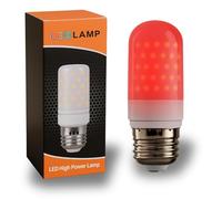 MY WAVE DZ Bombillas Rojas LED E27 - Luz Roja Nocturna Flicker Free para Dormir y Terapia - Sin Luz Azul + Mejora Melatonina + Bebés y Adultos [Clase de eficiencia energética A]