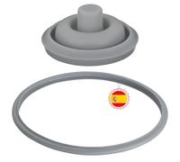 MY WAVE DZ Goma de Sellado para Olla a Presión WMF Perfect Plus - Junta de Repuesto para Tapa, Válvula y Mango (Ø 22 cm, 2 uds) - Compatible con Modelos 2.5L a 8.5L
