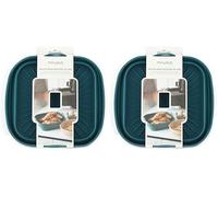 MY WAVE Molde de Silicona para Freidora de Aire 22x22 cm- Reutilizable, Anti-Adherente y Resistente al Calor. Ideal para Hornear, Freír y Asar. Apto para Lavavajillas. Duradero y Fácil de Limpiar