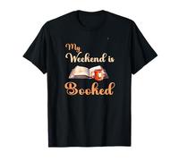 My Weekend is Booked Design | Regalo para Amantes de la Lectura de Ratones de Biblioteca Camiseta
