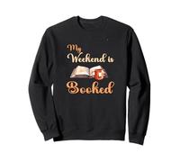 My Weekend is Booked Design | Regalo para Amantes de la Lectura de Ratones de Biblioteca Sudadera
