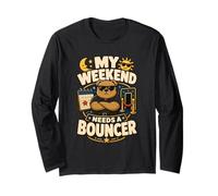 My Weekend Needs A Bouncer Humor Fin de Semana Manga Larga