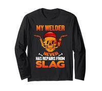 My Welder Never Has Repairs from Slag Welding Welders Lovers Manga Larga