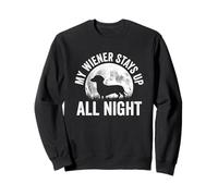 My Wiener se Queda Despierto Toda la Noche - Funny Dog Owner Dachshund Sudadera