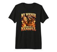 My Wiener Sure Is A Handful Funny Men's Ofensive Camiseta Premium