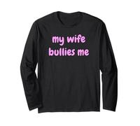 My Wife Bullies Me Funny Revenge Tough Wife Tees Manga Larga