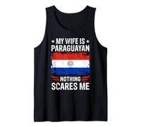 My Wife Is Paraguayan Nothing Scares Me Paraguayan Wife Flag Camiseta sin Mangas