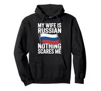 My Wife Is Russian Nothing Scares Me Sudadera con Capucha