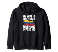 My Wife Is Venezuelan Nothing Scares Me Sudadera con Capucha