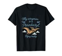 My Wingman Is a Pterodáctilo Dinosaur Aviator Graphic Camiseta