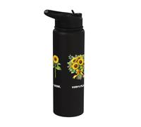 My Wish God's Plan Girasol Cristiana Fe Religiosa Stainless Steel Insulated Water Bottle