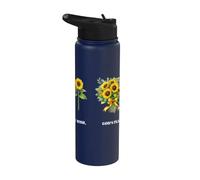 My Wish God's Plan Girasol Cristiana Fe Religiosa Stainless Steel Insulated Water Bottle