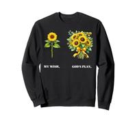 My Wish God'S Plan Girasol Cristiana Fe Religiosa Sudadera