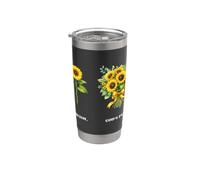 My Wish God's Plan Girasol Cristiana Fe Religiosa Vaso térmico de acero inoxidable de doble pared