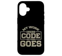 My Work Código de Vestimenta Anything Goes Freelancer Carcasa para iPhone 16