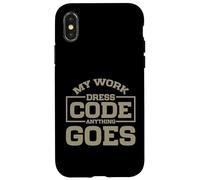My Work Código de Vestimenta Anything Goes Freelancer Carcasa para iPhone X/XS