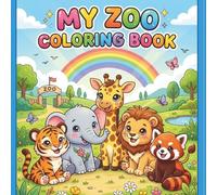My Zoo Coloring Book: Cute animals with big shiny eyes (Kawaii Animal Series)