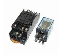 MY3P HH53P MY3NJ DPDTInterruptor de relé intermedio electromagnético de bobina en miniatura con Base de enchufe LED AC 110V 220V DC 12V 24V 1 Uds(AC380V)