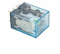 MY4N-J - Relé de bobina de 12 V CC, 4 polos, 4NO 4NC, 14 pines, interruptor de alimentación electromagnético de alta durabilidad para luces y ventiladores de motocicleta, 35 mm