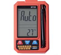 MY80 Smart Digital Multímetro Auto Rango 6000 Recuentos NCV Tester para AC DC Tensión Resistencia Capacitancia Temperatura