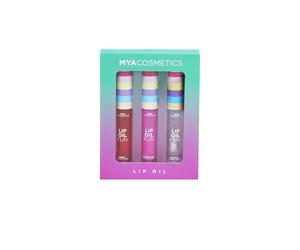 MYA Cosmetics - Lip Oil Trio | Set de 3 Aceites Labiales Hidratantes con Brillo Natural | Fórmula Suave y No Pegajosa | Aporta Suavidad y Luminosidad al Instante