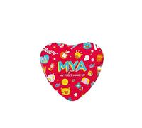 MYA Cosmetics - MYA Girls Maquillaje para Niñas | Set Infantil Corazón | Sombras de Ojos, Coloretes y Brillos de Labios | Incluye Brochas y Aplicadores