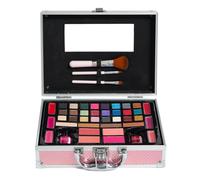 MYA Cosmetics - MYA Glam Pink | Maletín Maquillaje Profesional | Set Sombras de Ojos, Colorete, Pintalabios | Incluye Brochas y Pinceles de Maquillaje