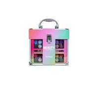 MYA Cosmetics - MYA Transparent Makeup Case | Set de Maquillaje Infantil con Sombras de Ojos, Colorete, Brillos de Labios y Esmaltes de Uñas | Estuche Portátil