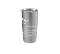 Mya Definición de nombre Diccionario divertido Vaso térmico de acero inoxidable de doble pared