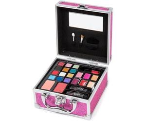 MYA - Glitter Fashion Maletín Maquillaje con Purpurina | Estilo Moda | Maletín con acabado purpurina sombras de ojos y coloretes brillantes para un estilo moderno y llamativo