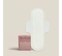 MyAlma Compresas Postparto de Algodón 100% Orgánico - Ultrafinas con Alas, Máxima Absorción Día y Noche - Hipoalergénicas, Sin Perfume ni disruptores endocrinos - Pack 9 Unidades