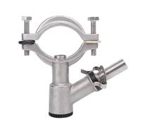 MYANEYPUO 1.5 Inch Insert Valve Accessory, Quick Release Stainless Steel Milking Machine Pipe Clamp, Half Insert Valve Fitting for Livestock Milking Machines, and Easy to Install Rep