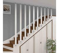 MYAOU Barandilla de Escalera Barandillas de Madera Maciza para Interior para escaleras de Loft Interiores Postes de Soporte de Seguridad Barandas para terrazas con Kit de instalación, 3 Colores